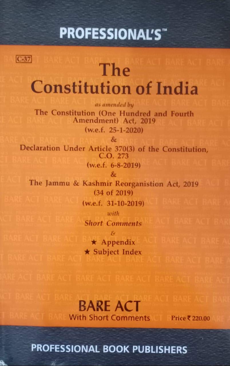 Constitution of India Bare Act
