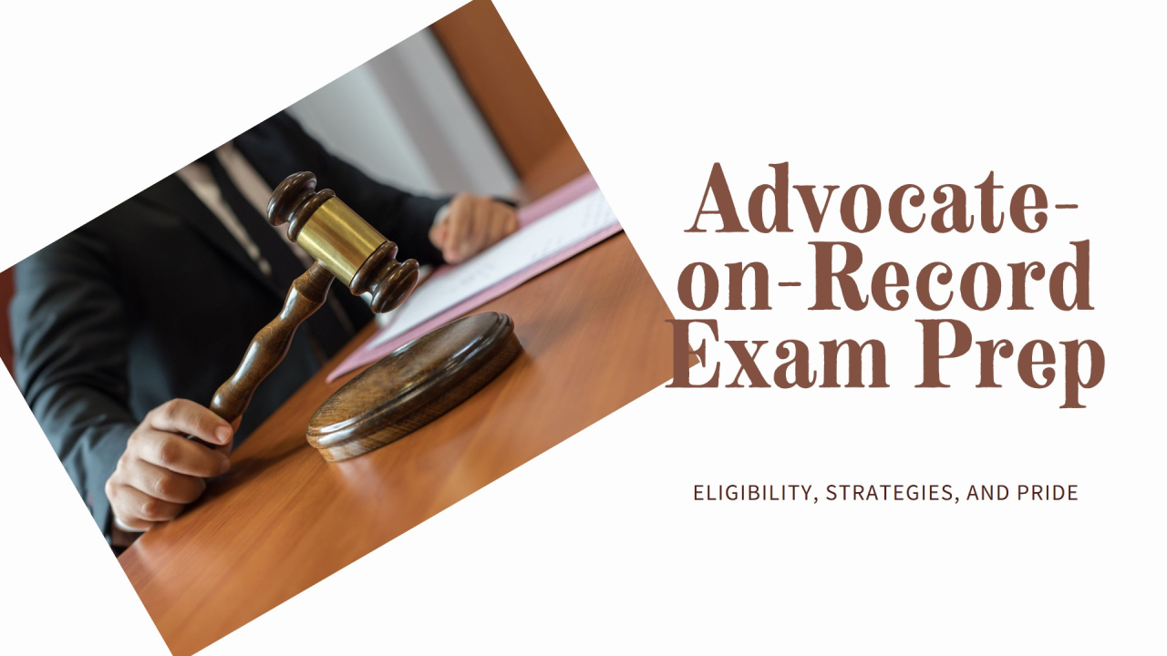 Supreme Court AOR Exam